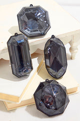 4"-5" Jewel Ornament - Black
