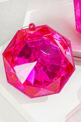 4"-5" Jewel Ornament - Pink