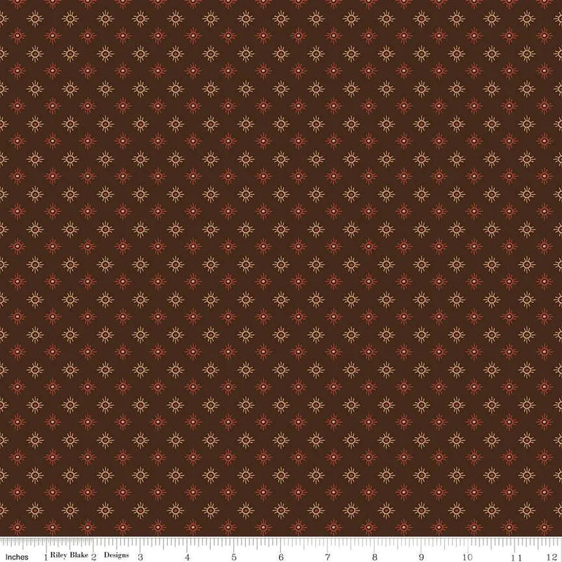 Cotton Fabric John Wayne American West Sun Brown 43/44"