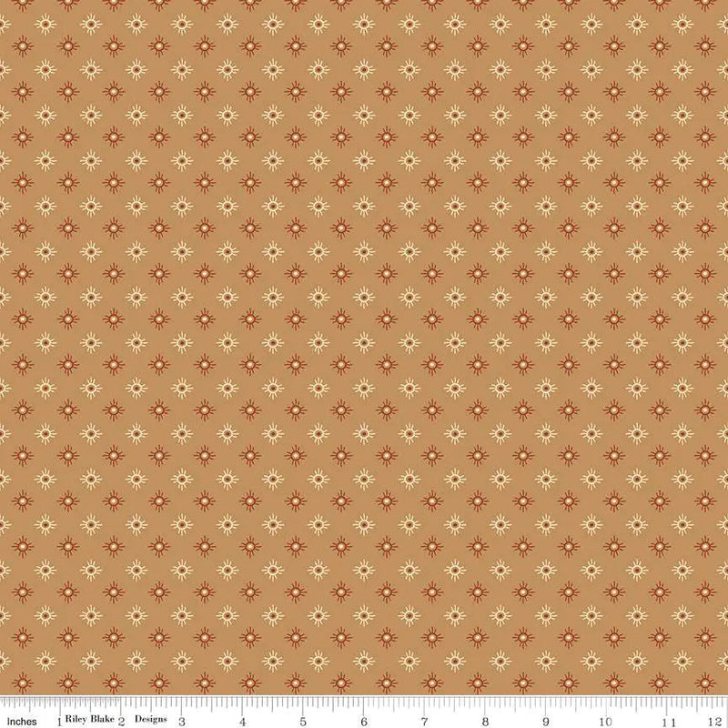 Cotton Fabric John Wayne American West Sun Tan 43/44