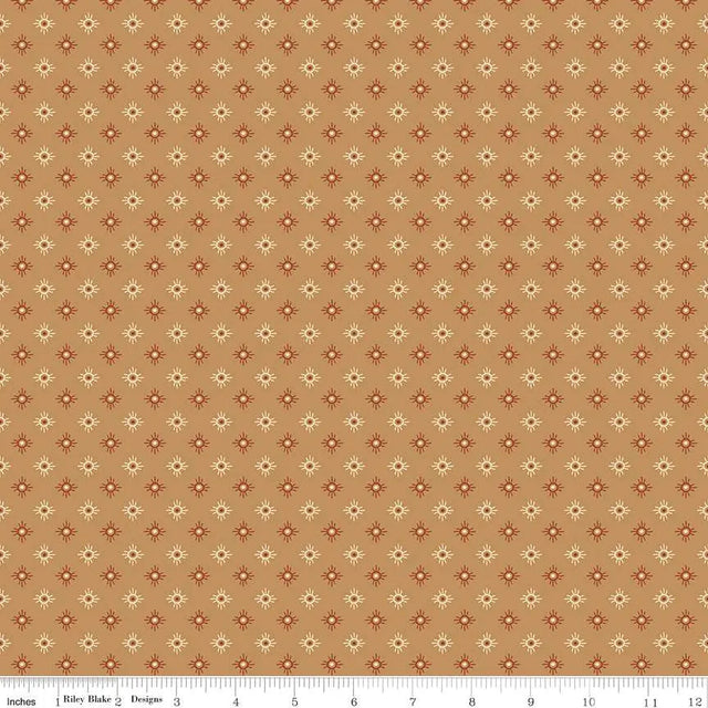 Cotton Fabric John Wayne American West Sun Tan 43/44