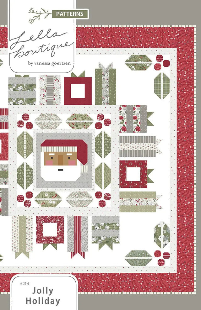Quilt Pattern Jolly Holiday 72-1/2in x 72-1/2in