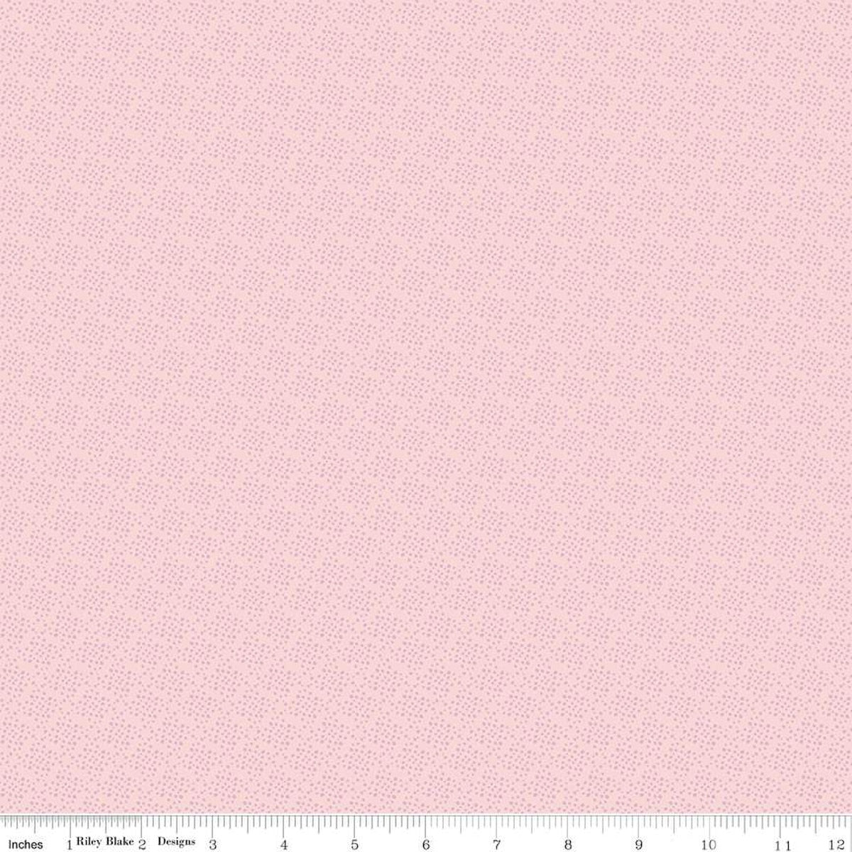 Pink Cotton Juju's Petals Dots Fabric 43/44"