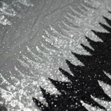 Sequin Mesh Fabric Black Silver