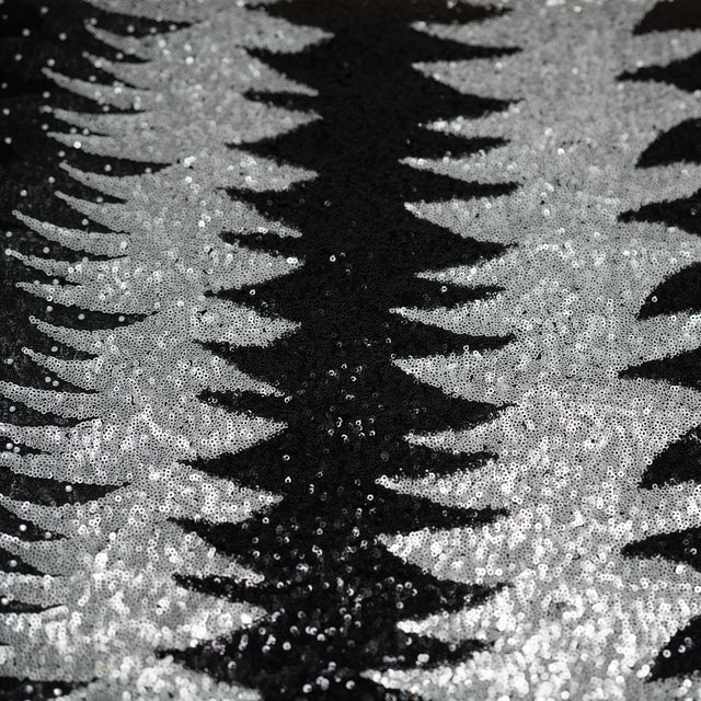Julia Mesh Sequin Polyester Spandex Fabric - Sequin Embroidered Mesh, 58/56" Cut Width, 50" Usable Width (1 Yard)