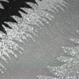 Julia Mesh Sequin Polyester Spandex Fabric - Sequin Embroidered Mesh, Blue Moon, 58" Width (1 Yard)