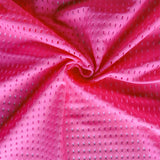 Neon Pink Jumbo Nylon Lycra Mesh Fabric