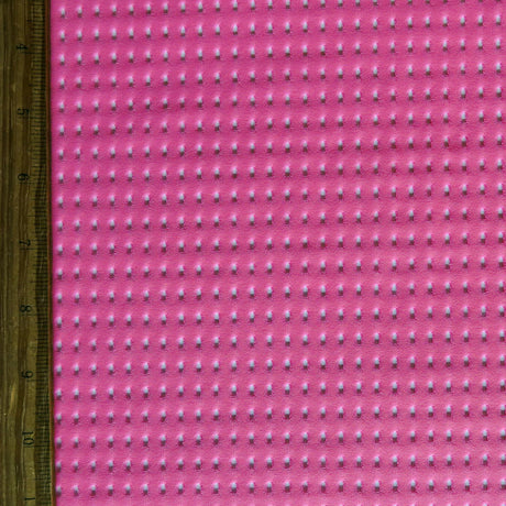 Neon Pink Jumbo Nylon Lycra Mesh Fabric