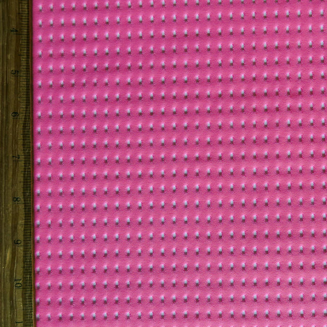 Neon Pink Jumbo Nylon Lycra Mesh Fabric