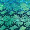 Foil Printed Stretch Velvet Jungle Cobra