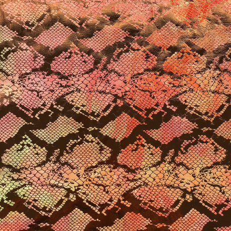 Foil Printed Stretch Velvet Jungle Cobra