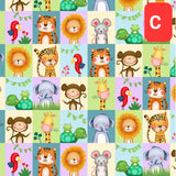 Fabric Jungle Paradise Jungle Animal Panel Michael Miller