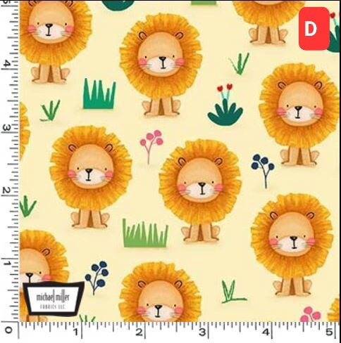 Fabric Jungle Paradise Jungle Animal Panel Michael Miller