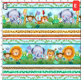 Fabric Jungle Paradise Jungle Animal Panel Michael Miller