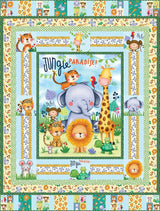 Fabric Jungle Paradise Jungle Animal Panel Michael Miller