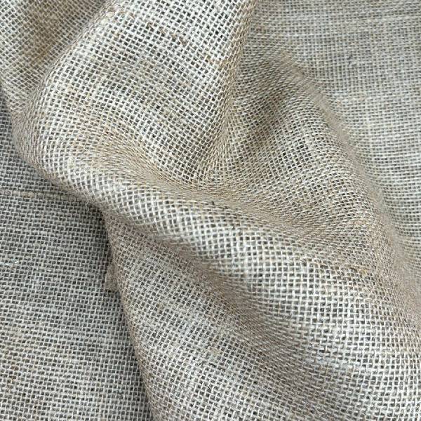 Natural Jute Burlap Fabric - Natural Woven Texture, 40" Width