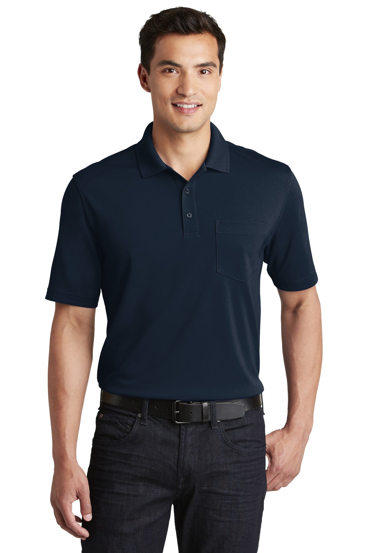 Port Authority® Dry Zone® UV Micro-Mesh Pocket Polo