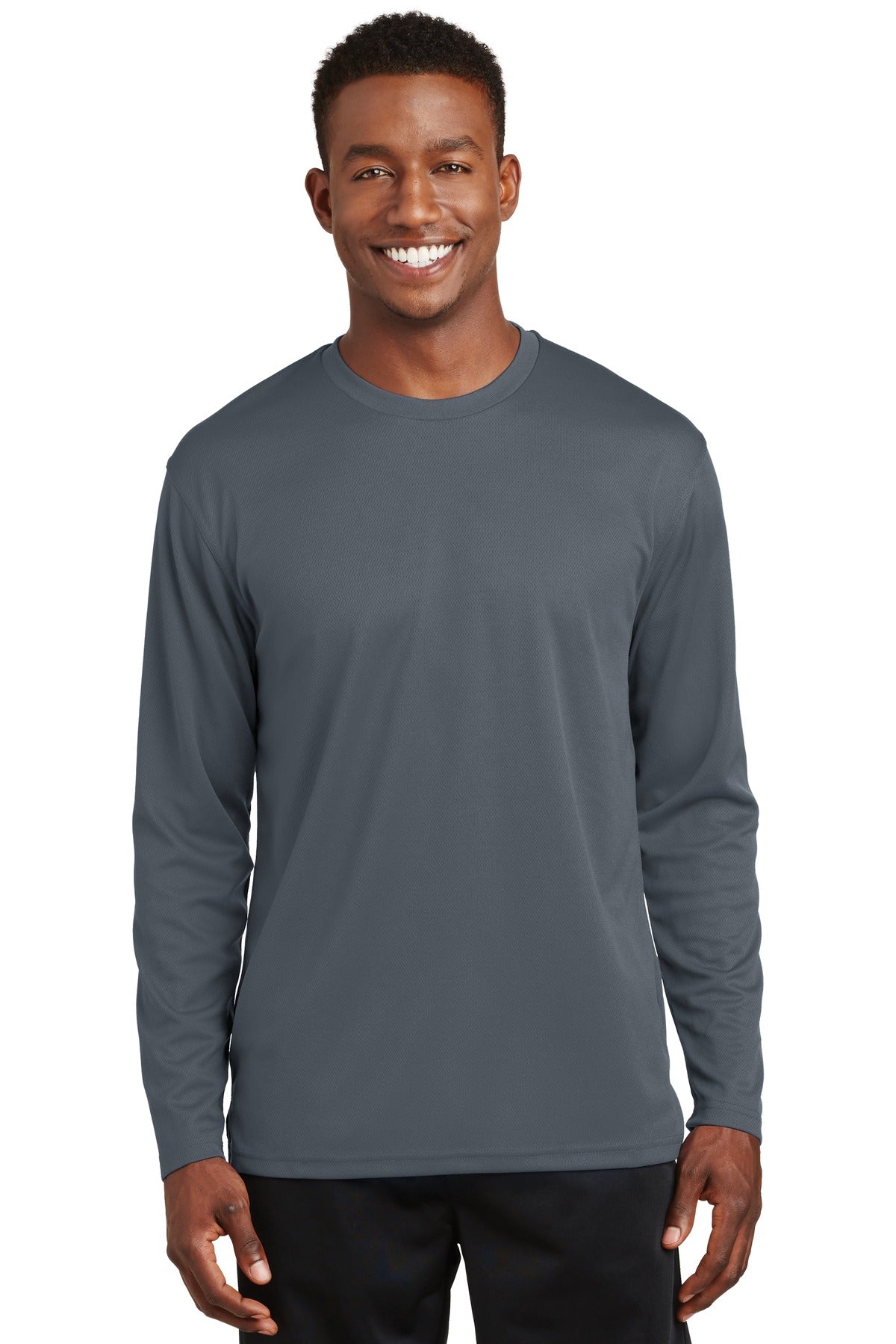 DISCONTINUED Sport-Tek® Dri-Mesh® Long Sleeve T-Shirt