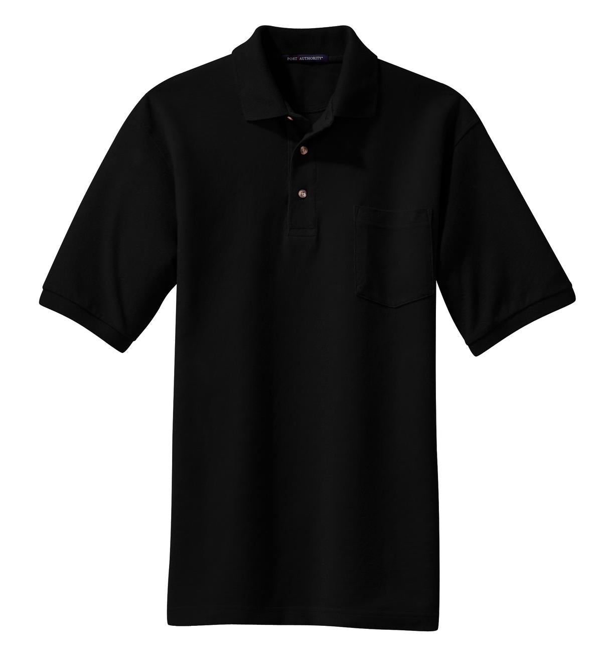 Port Authority® Heavyweight Cotton Pique Polo with Pocket