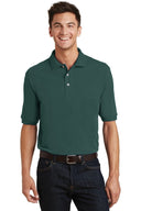 Polo de piqué de algodón pesado con bolsillo Port Authority®  