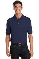 Polo de piqué de algodón pesado con bolsillo Port Authority®  