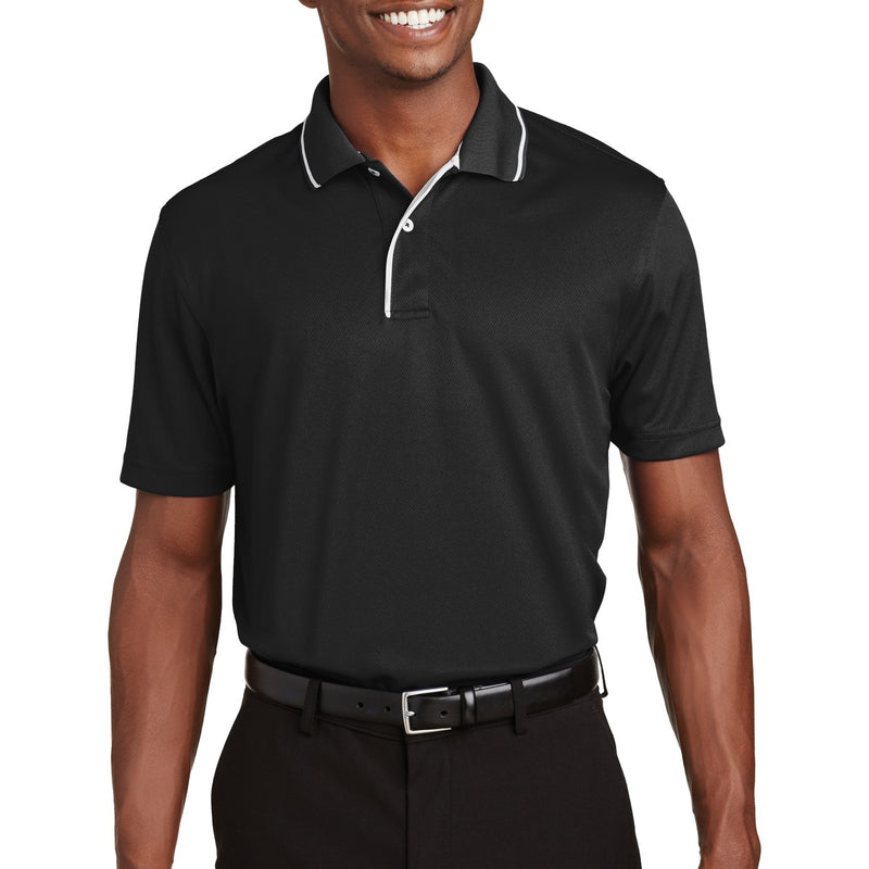 Sport-Tek® Dri-Mesh® Polo with Tipped Collar and Piping