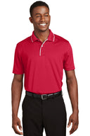 Polo Sport-Tek® Dri-Mesh® con cuello y ribetes contrastantes