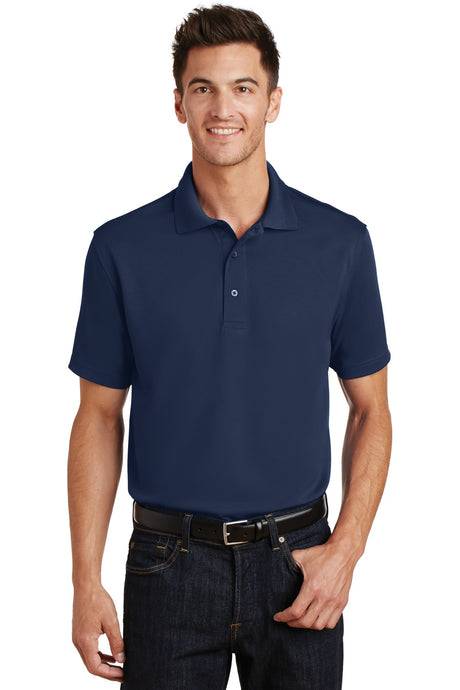 DISCONTINUED Port Authority® Poly-Charcoal Blend Pique Polo