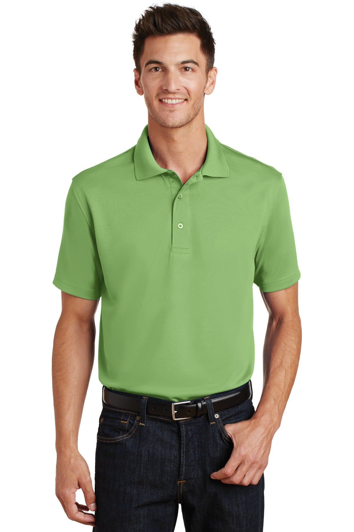 Port Authority® Poly-Charcoal Blend Pique Polo