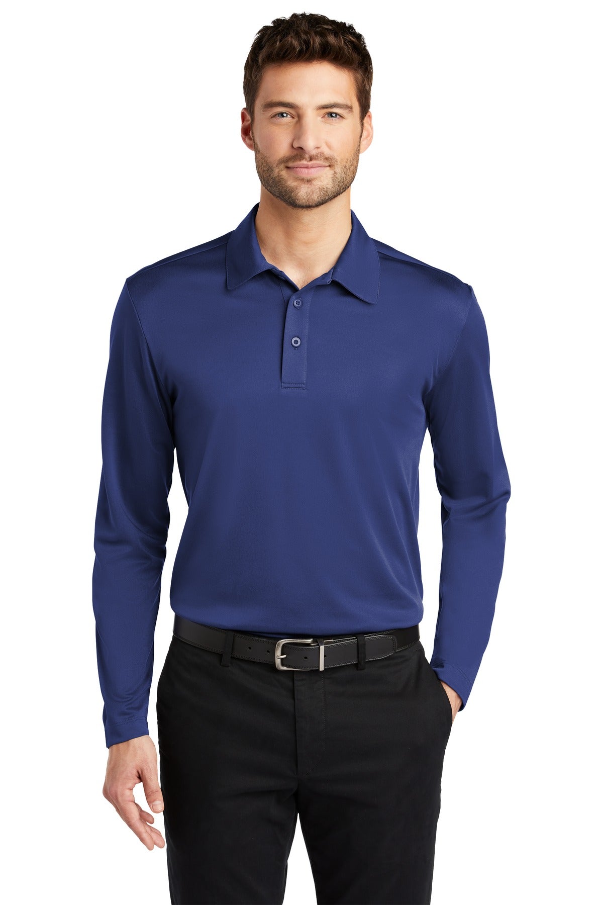 Port Authority® Silk Touch™ Performance Long Sleeve Polo