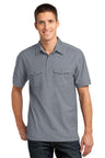 Port Authority® Oxford Pique Double Pocket Polo