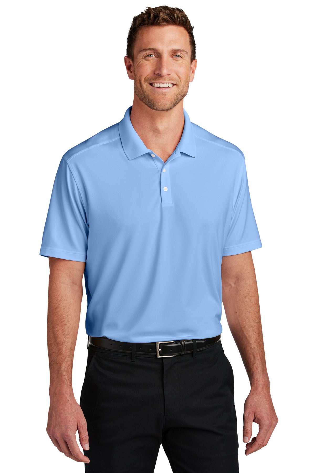 Port Authority® City Stretch Flat Knit Polo