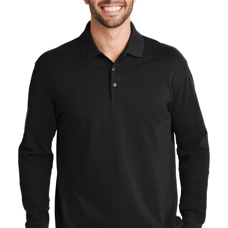 Port Authority® EZCotton® Long Sleeve Polo