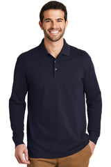 Port Authority® EZCotton® Long Sleeve Polo