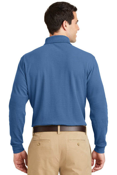 DISCONTINUED Port Authority® Long Sleeve EZCotton Pique Polo