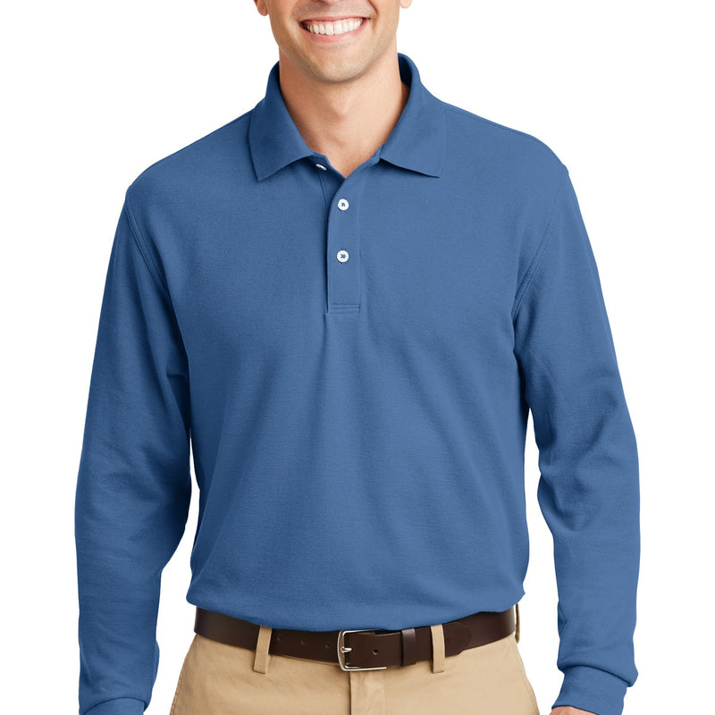 Port Authority® Long Sleeve EZCotton Pique Polo