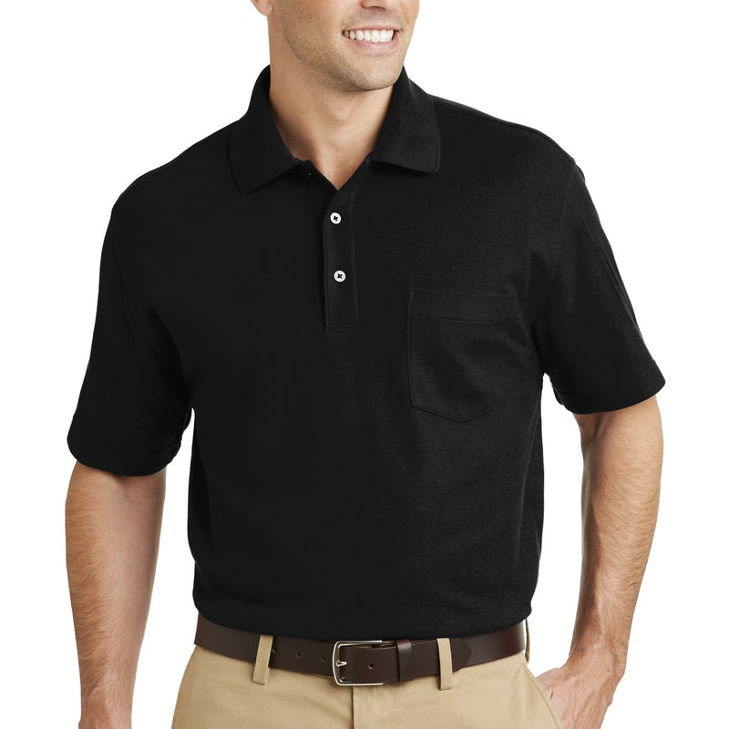 Port Authority® EZCotton Pique Pocket Polo