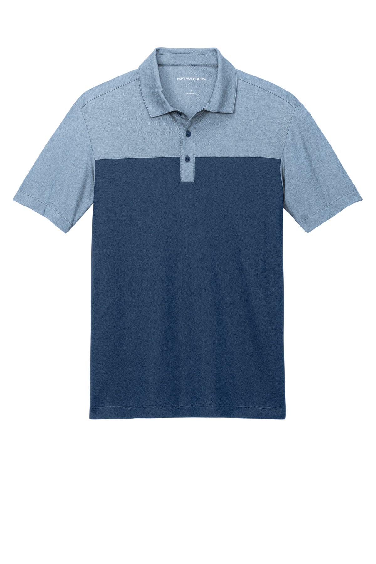 Port Authority® Fine Pique Blend Blocked Polo