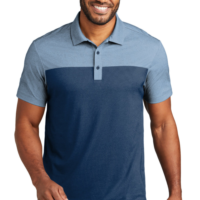 Port Authority® Fine Pique Blend Blocked Polo