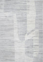 KAI 202 Polyester Rug - Cream High-Low Textured Geometric Design, Ivory, Bronze, Blue Grey Accents (1 Unit)