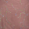 Kala Floral Embroidered Silk Dupioni Fabric - Aubergine, Blossom, Butter, Champagne, Oyster, Sage, 54" Width (1 Yard)