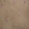 Kala Floral Embroidered Silk Dupioni Fabric - Aubergine, Blossom, Butter, Champagne, Oyster, Sage, 54" Width (1 Yard)