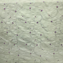 Kala Floral Embroidered Silk Dupioni Fabric - Aubergine, Blossom, Butter, Champagne, Oyster, Sage, 54" Width (1 Yard)