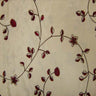 Kalei Fabric Silk Fabric - Floral Swirl Embroidered, 54" Width (1 Yard)