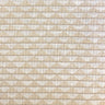 Kamali Metallic Linen Look Fabric - Diamond Geometric Pattern, Beige/Flax, 57" Width (1 Yard)