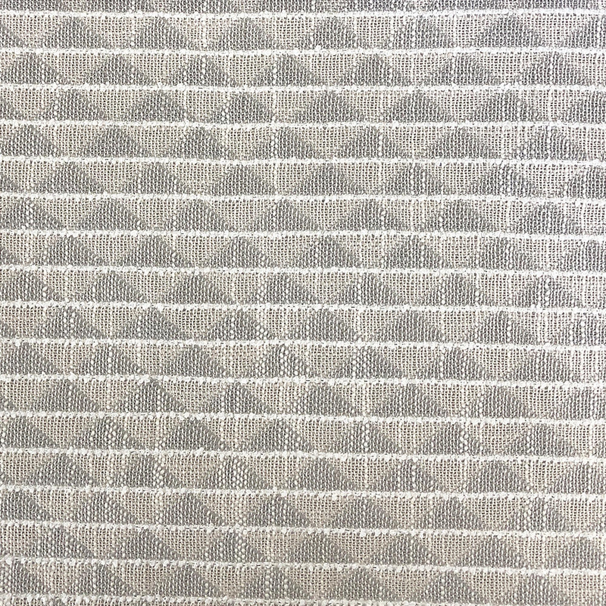 Kamali Metallic Linen Look Fabric - Diamond Geometric Pattern, Beige/Flax, 57" Width (1 Yard)