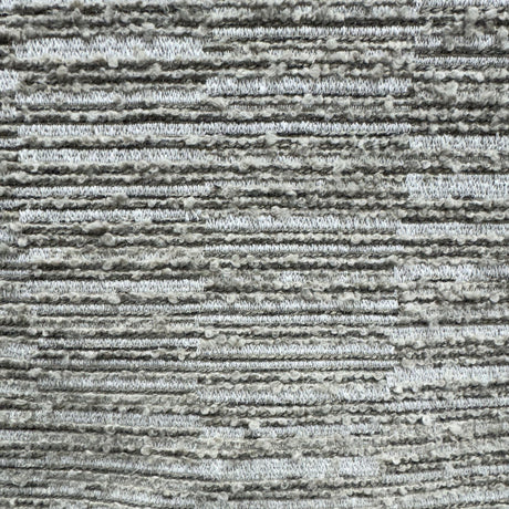 Kamara Fabric Striped Boucle Textured Fabric - Ivory, Taupe, Stone, 58" Width (1 Yard)