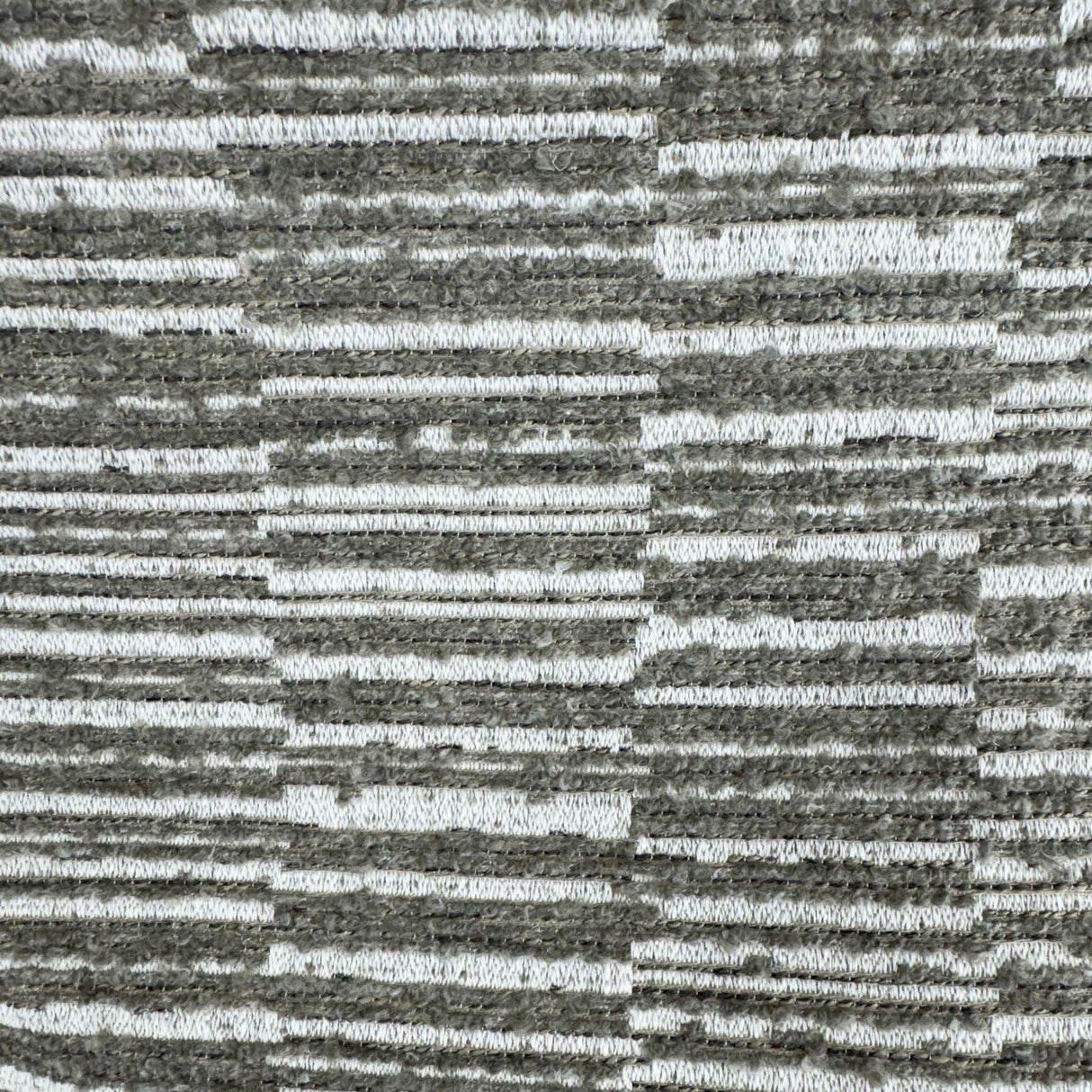 Kamara Fabric Striped Boucle Textured Fabric - Ivory, Taupe, Stone, 58" Width (1 Yard)
