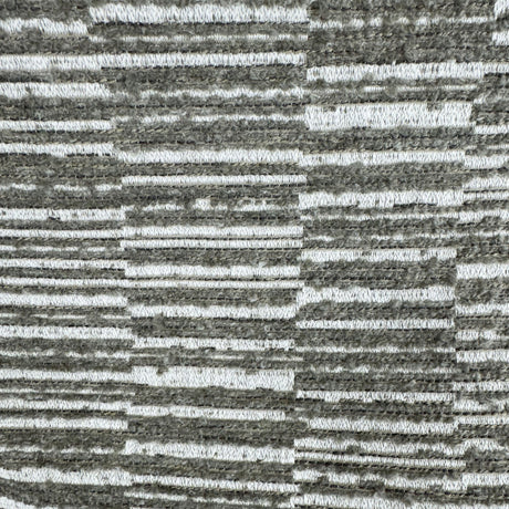 Kamara Fabric Striped Boucle Textured Fabric - Ivory, Taupe, Stone, 58" Width (1 Yard)