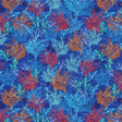 Cotton Wideback Fabric Blue Coral Reef 108"